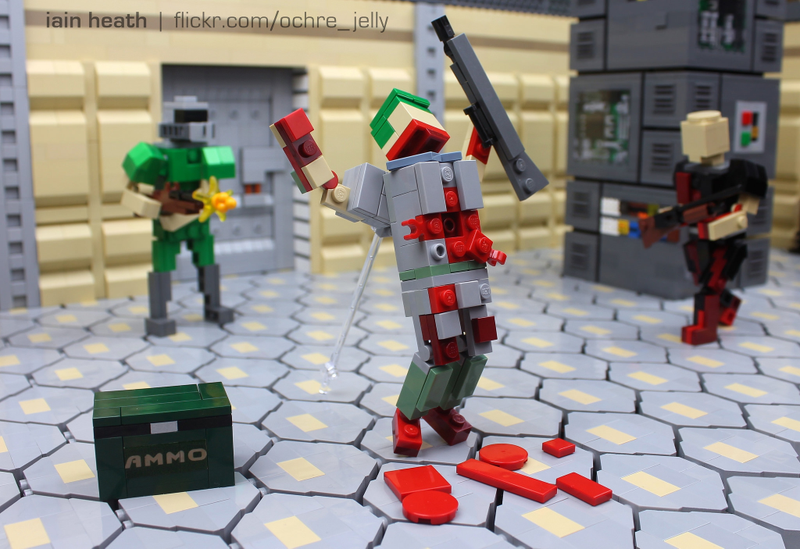 Illustration for article titled Doom looks perfectly pixelated in Lego form